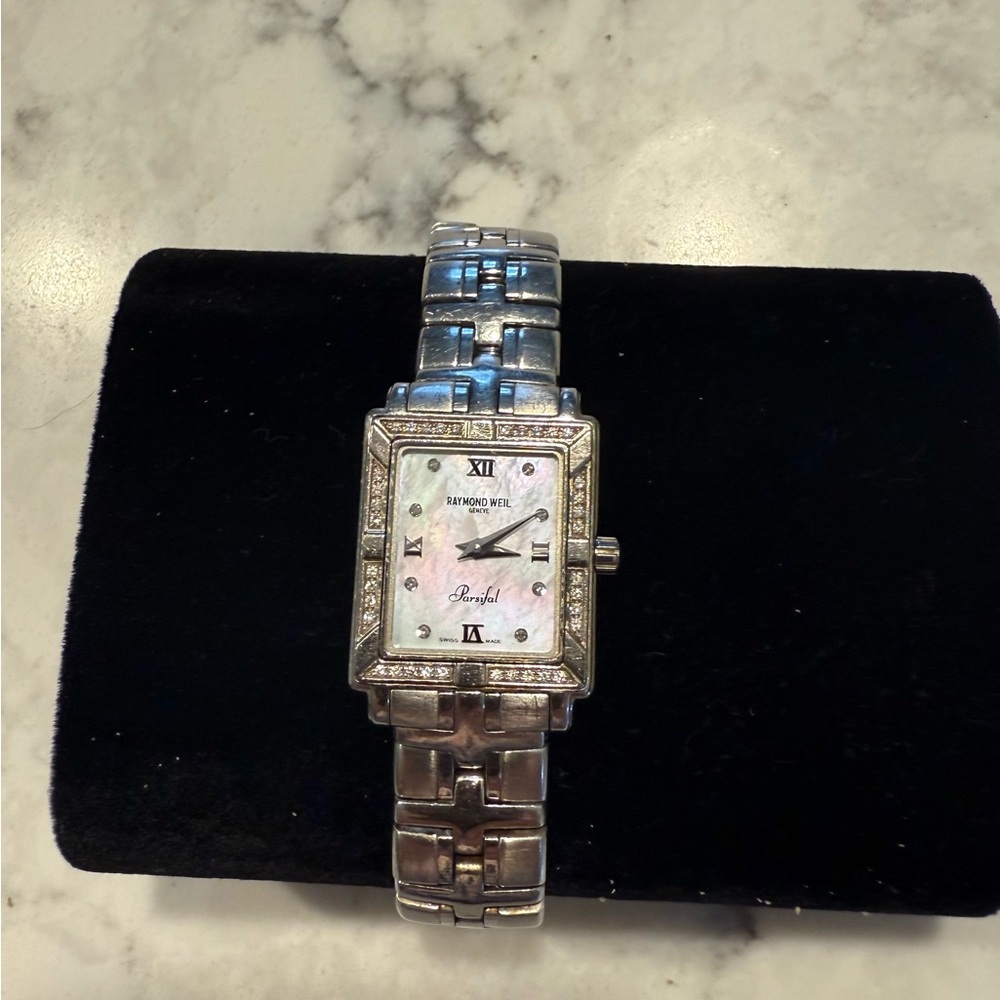 Raymond Weil Silver Watch with Mother of Pearl dial